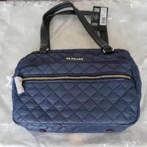 MZ Wallace Navy Crosby Tote